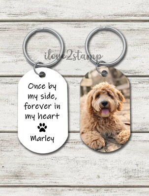 Pet Memorial Keychain, Pet Remembrance Gift, Dog Loss Gift, Sympathy Gift Loss of Dog, Dog Keychain, Personalized Gift, Pet Loss Gifts - image1